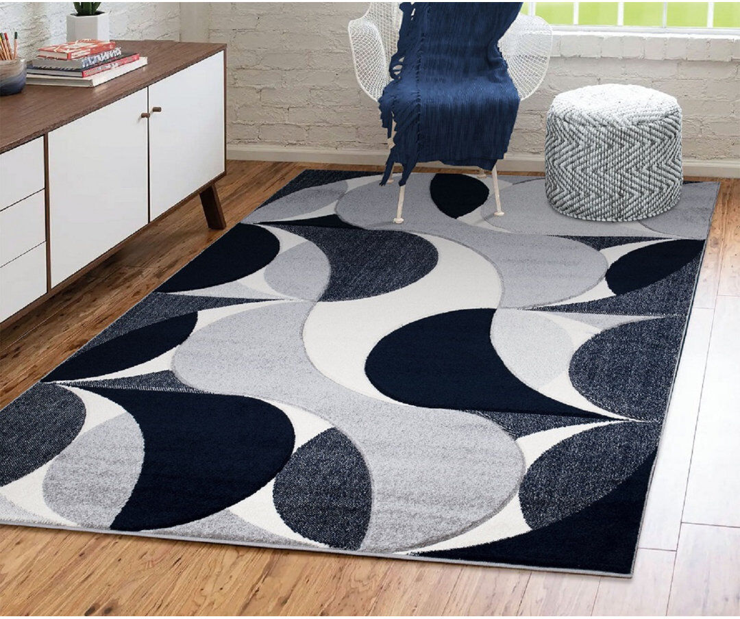 Ivy Bronx Astrit Abstract Area Rug Rectangle 80 x 150cm