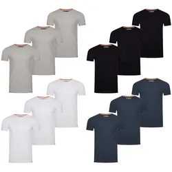 riverso Tshirt Herren Regular Fit RIVLenny 3er Pack Set - White - XL