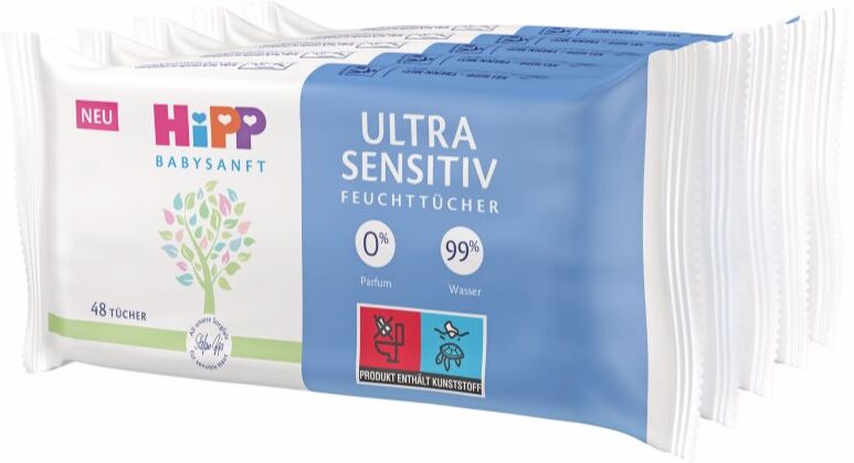 Hipp Babysanft Ultra Sensitive lingettes pour enfant 5x48 pcs