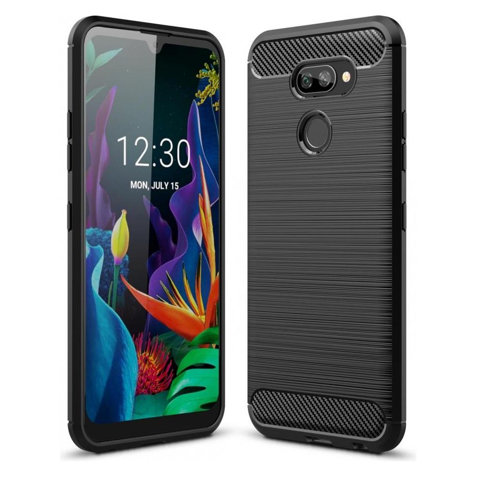 Screenguard LG K40S Hülle Carbon Brushed Soft TPU (LG K40s) (00025977)