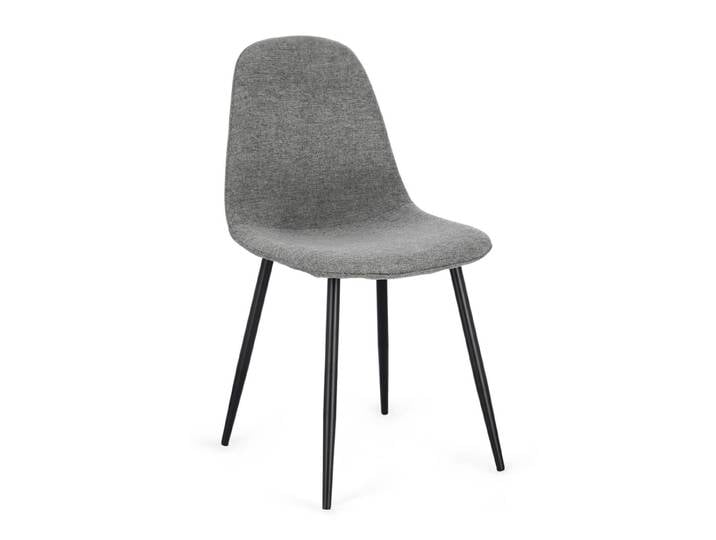 Set 4 chaises noir/gris foncé