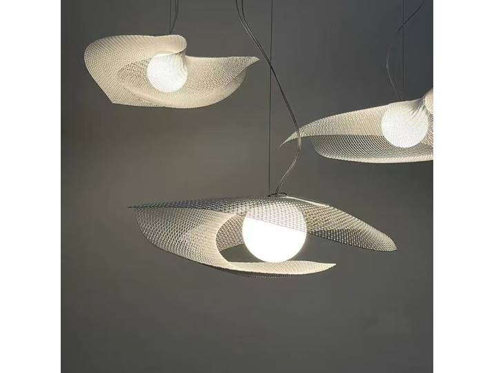 Luminaire suspendu créatif en verre maillé, design artistique, éclairage d'ambiance pour restaurant, salon, chambre, villa, lampe moderne