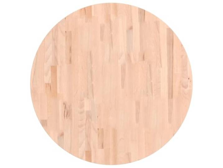 KLGBNCVE Runde Tischplatte Massivholz Buche 80x1,5 cm Vielseitig für Couchtisch, Möbelprojekte, leicht zu reinigen, natürliche Maserung