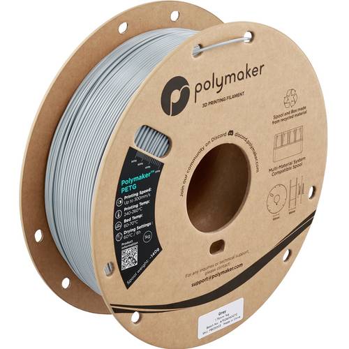 Polymaker PETG Filament, 1,75mm, 1kg - Farbton: Grey