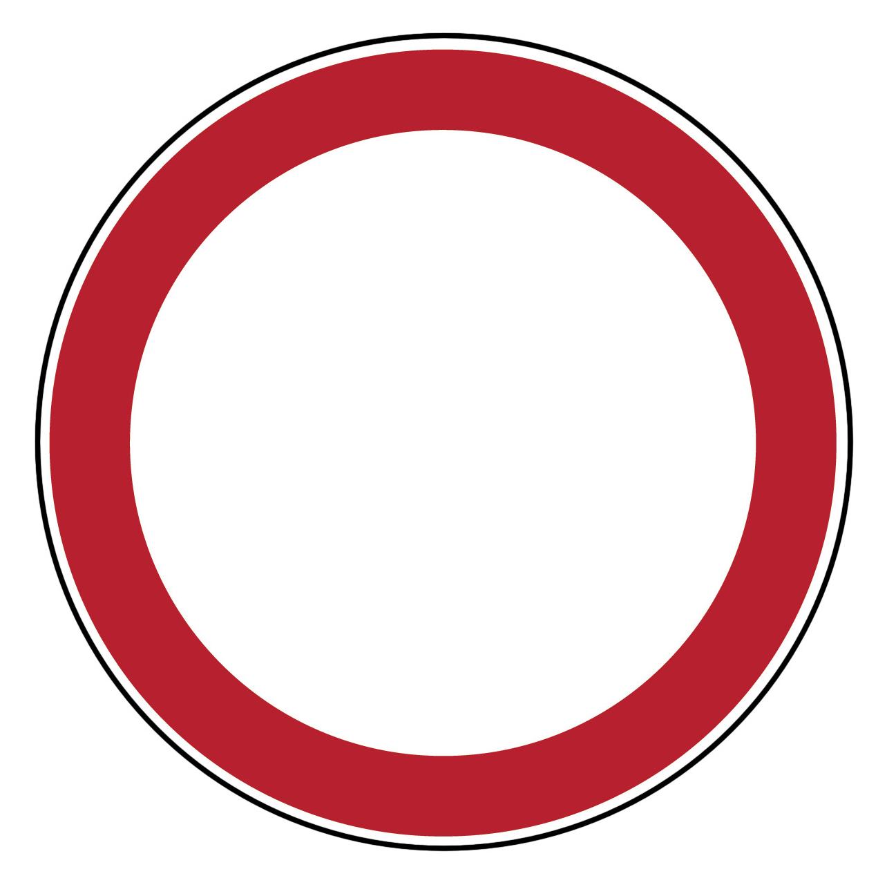 Brady PIC 228-DIA 100-B7541, Verbotsschilder - Verbot für Fahrzeuge aller Art (250057)