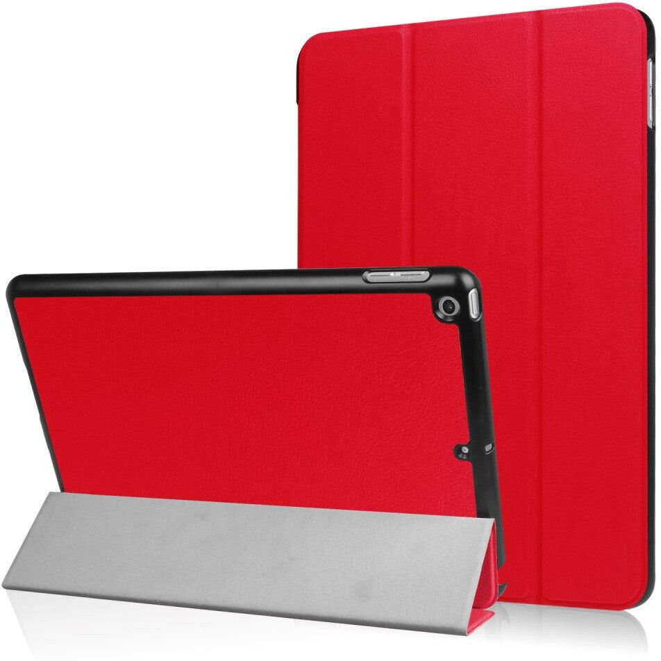 TABLETCOVERS.DK iPad (2018) / iPad (2017) Tri-Fold Læder Etui Rød