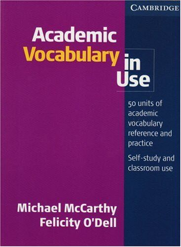 Michael McCarthy - Academic Vocabulary in Use. Edition with answers - Preis vom 09.10.2026 07:28:09 h