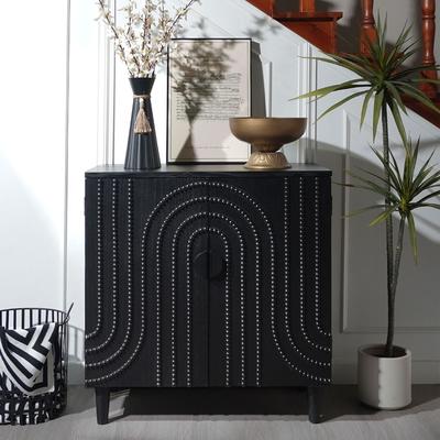 Sideboard Cabinet with Decorative Nailhead Accents