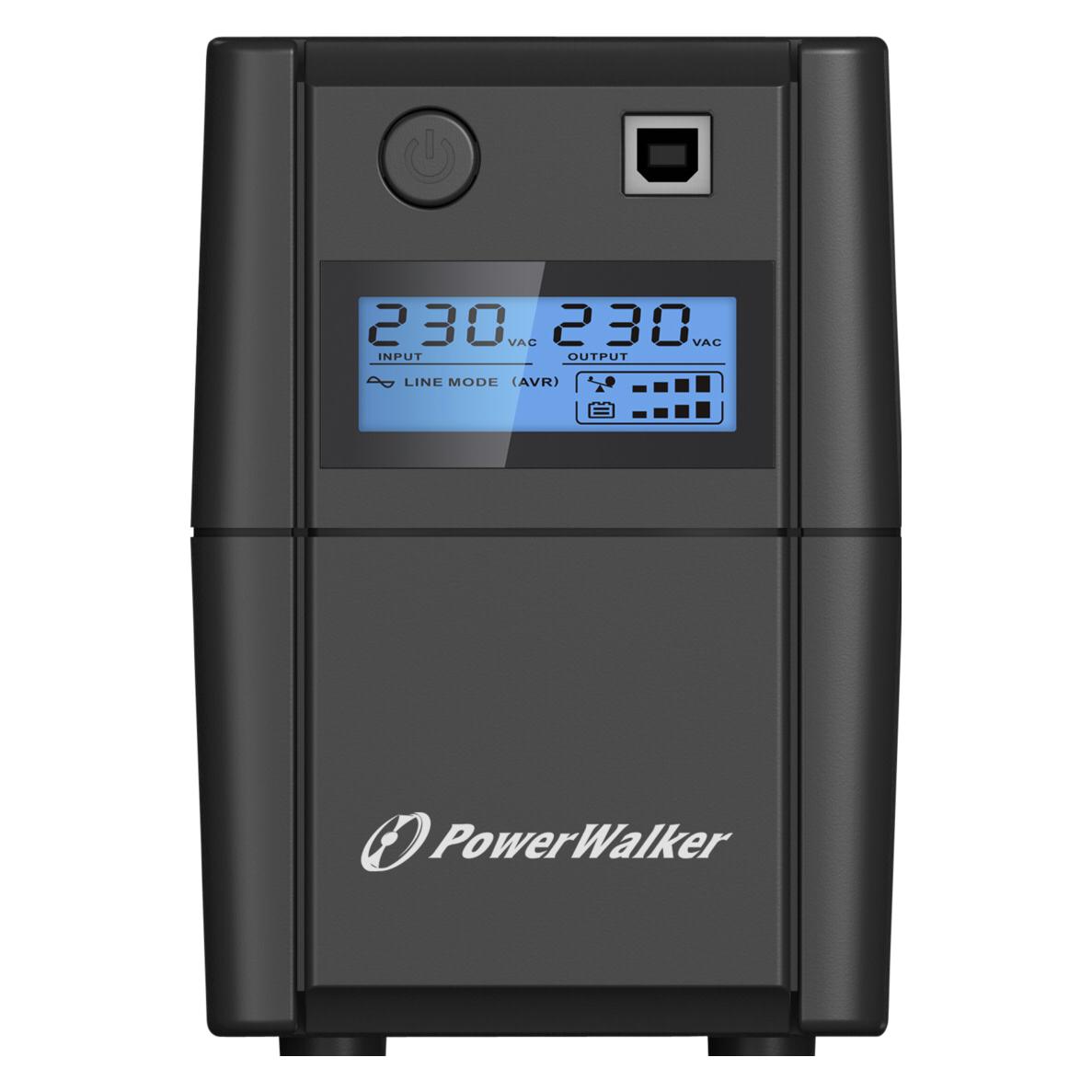 Powerwalker VI 850 SHL IEC USV (850 VA, 480 W, Line-Interaktiv USV) (10120092)