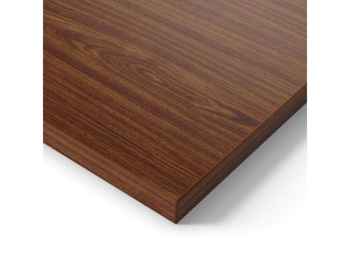 Ergotopia® Tischplatte Nussbaum 120 cm, robuste Schreibtischplatte ideal für höhenverstellbare Schreibtische - Holzplatte gefertigt in Deutschland - 25 mm Bürotischplatte