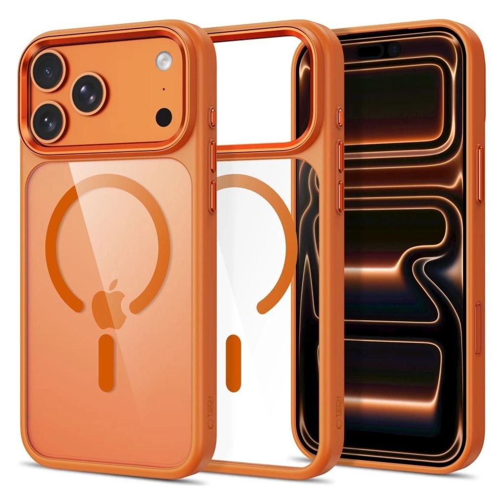 Tech-Protect Magmat Magsafe Cc Iphone 17 Pro Max / 18 Pro Max Kosmisches Orange/Klar (Apple iPhone 17 Pro Max, Apple iPhone 18 Pro Max) (75681884)