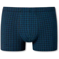 Schiesser Shorts - Gr. S/4 - dunkelblau/kariert