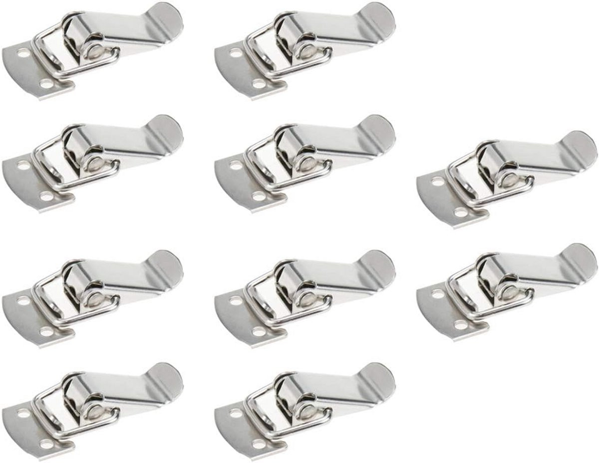 10x Roestvrijstalen Mini Toggle Klemmen voor Kisten en Gereedschapskisten