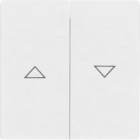 Wippe zweiteilig für Jalousieschalter/-taster, Typ 1785 JA-84, glänzend, Kunststoff weiß (glänzend), Retail