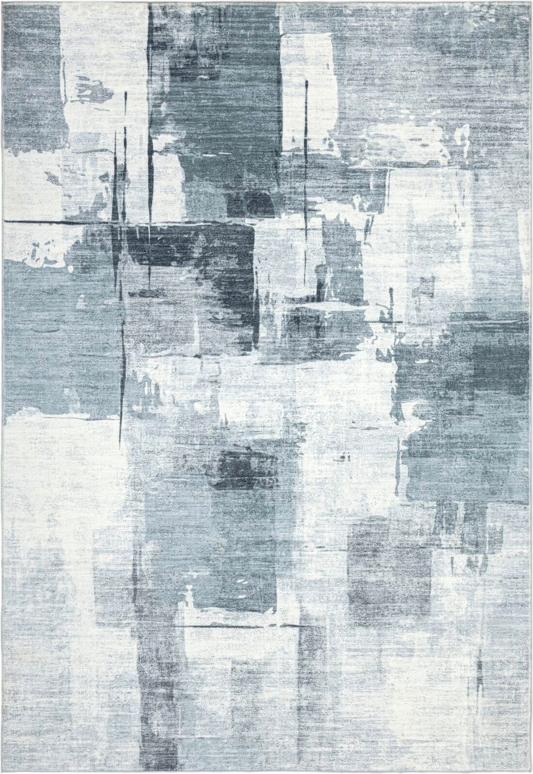 Teppich OBSESSION "Posh 300", grau, B:160cm H:12mm L:230cm, Polyester, Teppiche, Teppich, modernes Design, bedruckte Qualität, Wohnzimmer grau B : 160cm 1 Stk., 12mm, L: 230cm