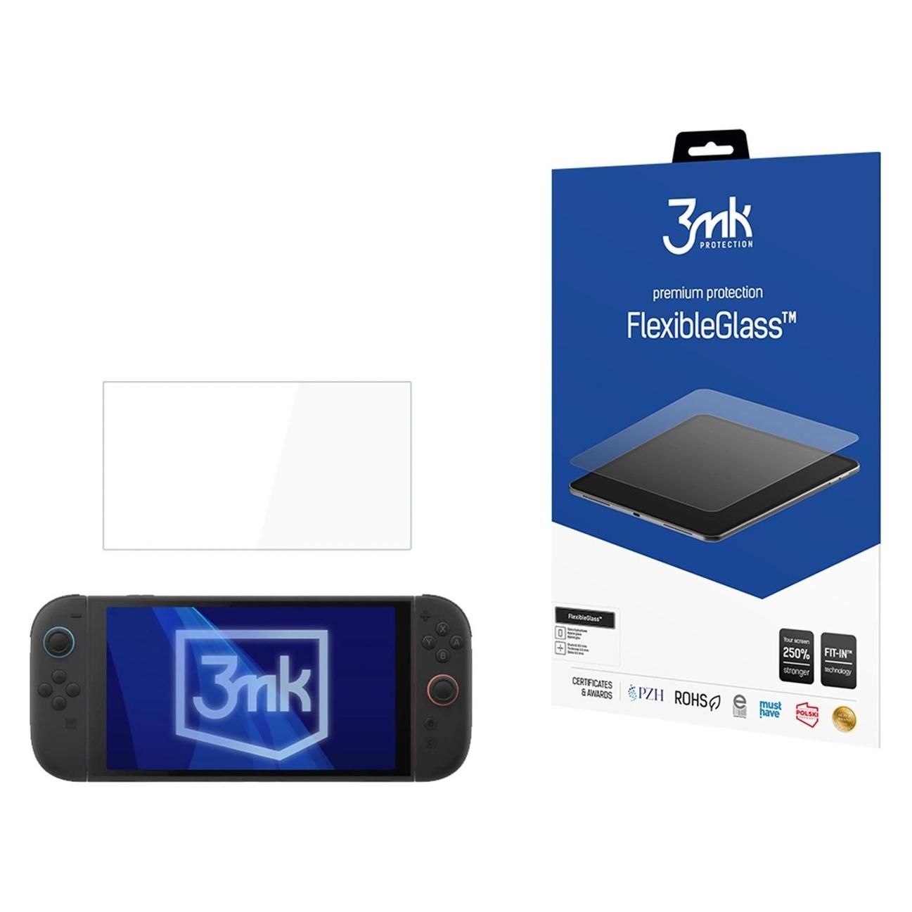 3MK Hybrid glass FlexibleGlass for Nintendo Switch 2 - up to 11 (W-11u3FxGl-NS2-0)