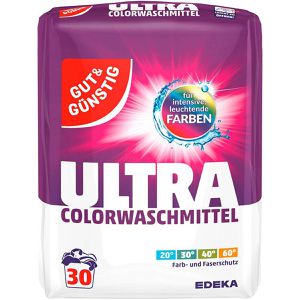 Gut&Günstig Waschmittel Ultra Color, Pulver, 2,025kg, Waschladungen 30