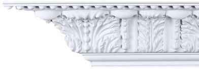 uDecor Beaded Acanthus 6-inch Crown Molding (8 pieces)