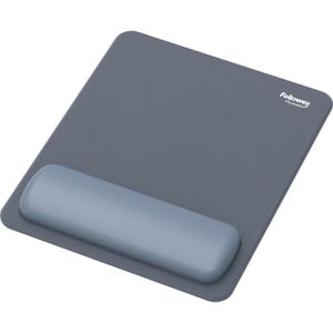 Fellowes Mauspad Breyta 100142557, blau, 200 x 240 mm, Stoff, mit Wabenstruktur-Handgelenkauflage