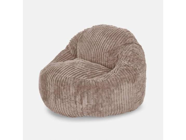 Loberon Pop-up-Sessel Flufflet, braun Kids, Kinderzimmermöbel, Sessel, Sitzsack, Weicher Cordbezug, Sofort aufgestellt, Rutschhemmender Boden