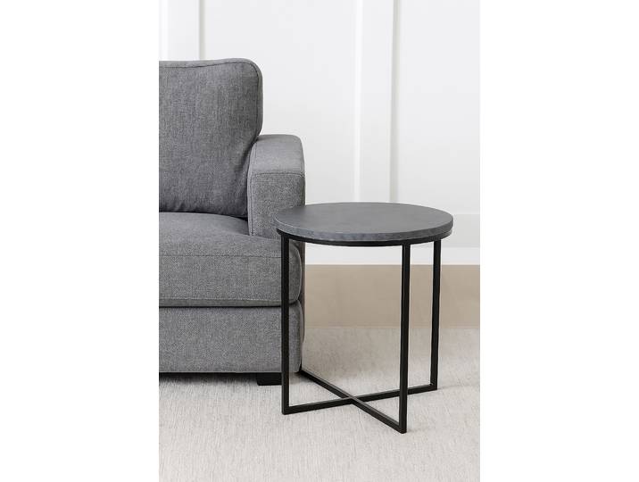 Table basse Vipavi Type B 60 x 51 x 60cm Gris/Imitation béton