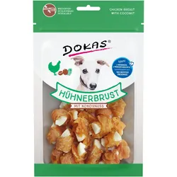 Dokas Dog Snack Hühnerbrust mit Kokosnuss | 9 x 60g Hundesnack