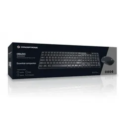 Conceptronic Orazio Wireless Keyboard and Mouse Combo schwarz, USB, PT