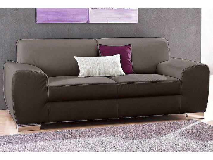 2-Sitzer DOMO COLLECTION Ricardo kubisch, modern & elegant, bequem, Federkern, Breite 204cm , grau, B:204cm H:81cm T:95cm, Sofas, 2-Sitzer