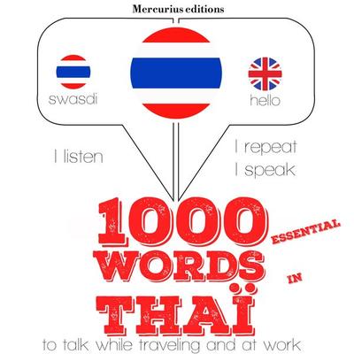 1000 essential words in Thai - JM Gardner, Audio, 9782821114500