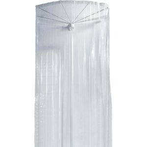 Spirella Duschvorhang Duschspinne Ombrella, 200 x 170 cm, wasserdicht, aus Kunststoff, transparent