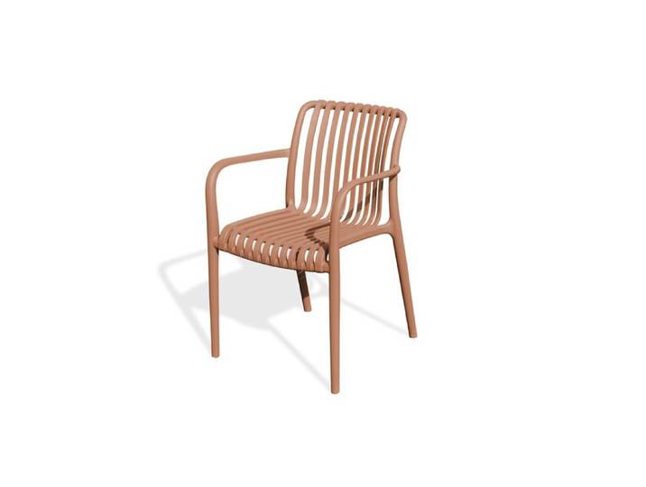 Fauteuil de jardin TIAGO en Polypropylène terracotta