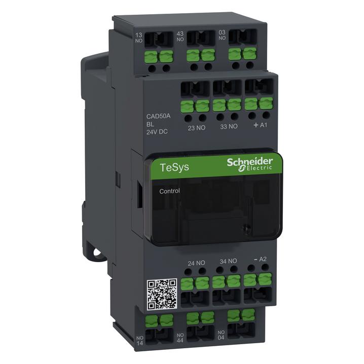 Schneider Hilfsschütz 5S CAD50ABL Steuerkontakte Spule 24VDC geringe (CAD50ABL)