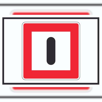 HB-Druck Gebot besondere Vorsicht walten zu lassen Schild mit Symbol A6 (105x148mm)