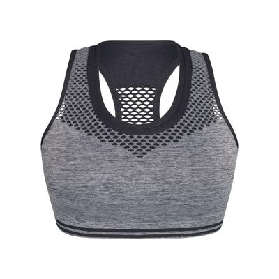 Sport-BH SASSA "Sport-BH SPORTS BRAS GLOBAL RECYCLING", Damen, Gr. S, N-Gr, grau (dunkelgrau), Stoff, Obermaterial: 60% Polyamid Polyam.recyc. 18% Polyester PES. 14% Polyamid PA. 8% Elasthan EL., BHs Sport-BH