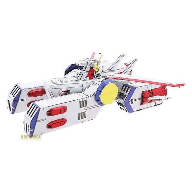 Plex Mobile Suit Gundam Metallic Nano Puzzle Model Kit White Base 6 cm (PLEX22058)