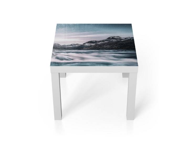 DEQORI Couchtisch 'Fluss der Sterne', Glas Beistelltisch Glastisch modern