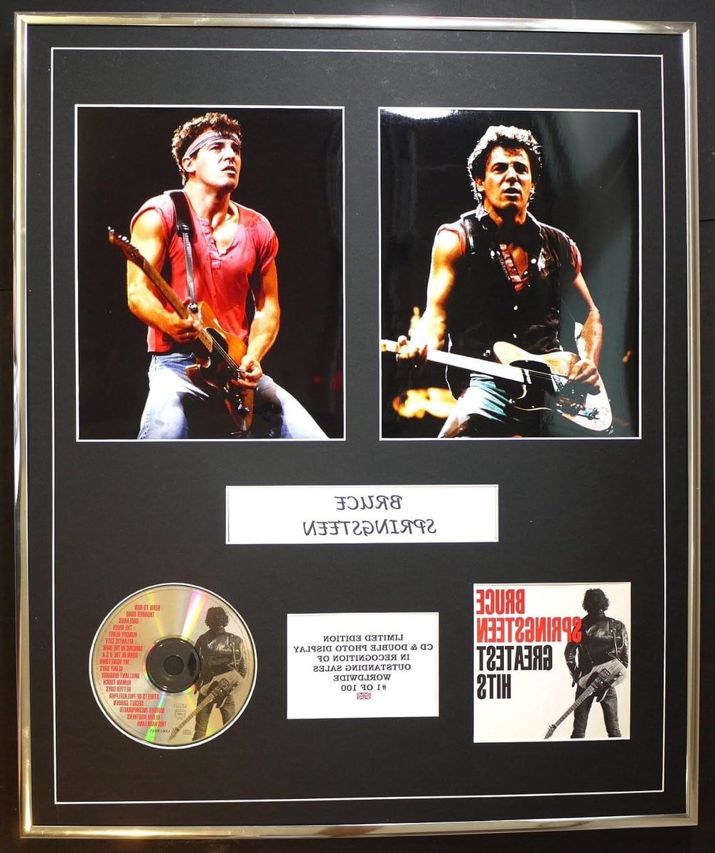 Zilveren CD Dubbel Foto Display voor Muziek Memorabilia en Muur Decoratie - 60 x 50 cm