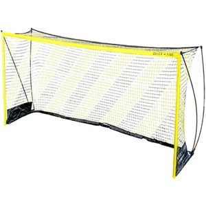 Powershot Fußballtor QuickFire, aus Metall, schwarz/gelb, faltbar, 300 x 200 cm