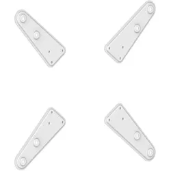 PureMounts Universeller VESA Vergrößerer 200x200 bis 400x400 4tlg. weiß