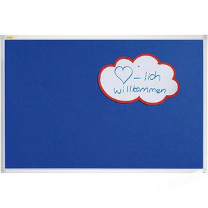 Franken Pinnwand PT330303 X-tra!Line, blau, aus Filz, mit Aluminiumrahmen, 120 x 90 cm