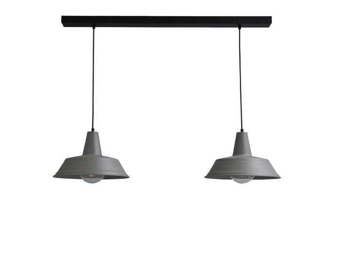 Vintage eettafellamp Industria 2x35 2-lichts grijs met zwart Masterlight - 2546-00-00-S-100-2