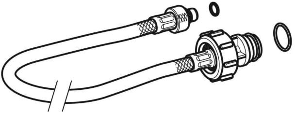 Geberit Panzerschlauch 241854001 entzinkungsbest.