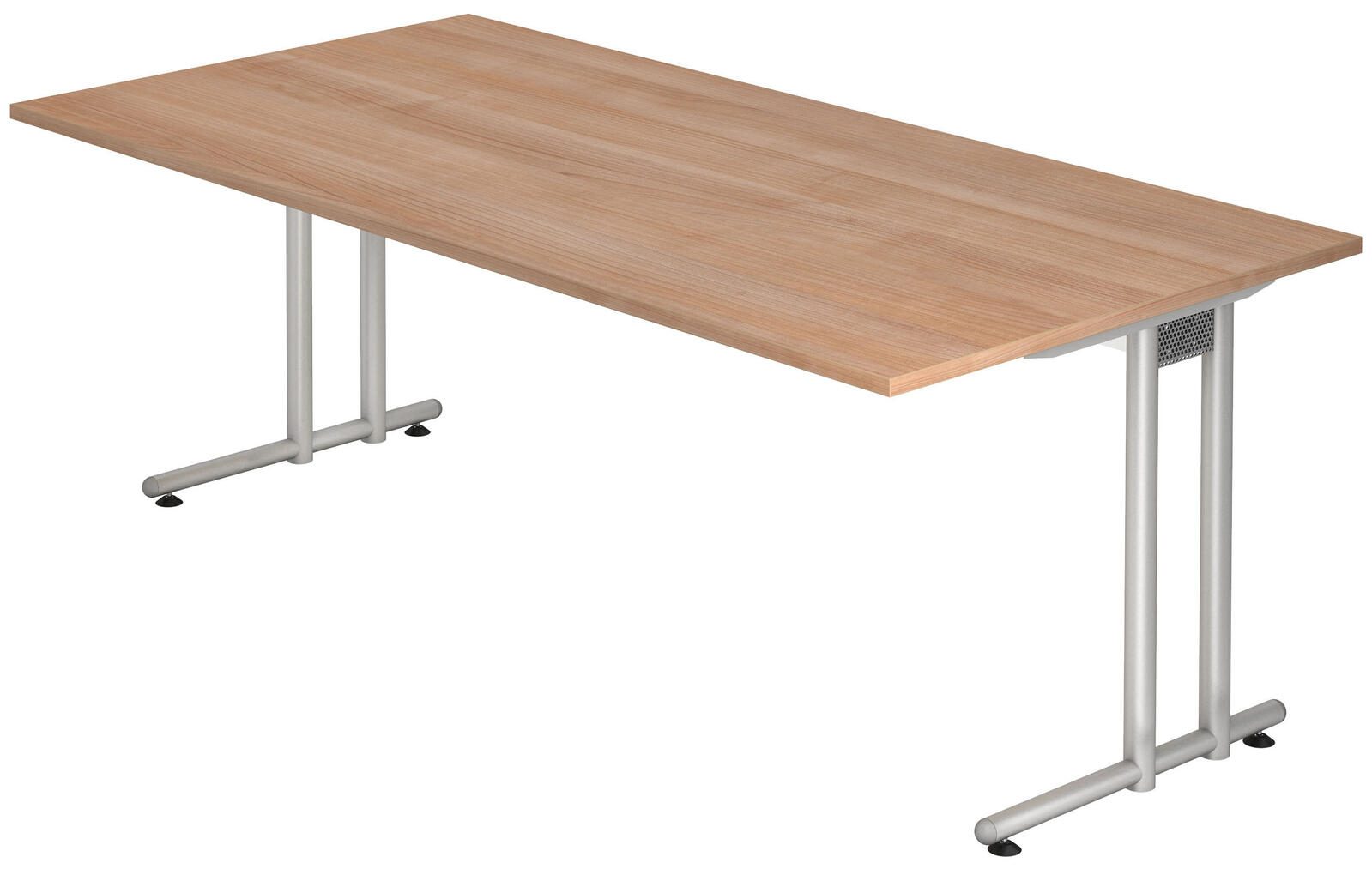 HAMMERBACHER Schreibtisch VNS2E/N/S nussbaum