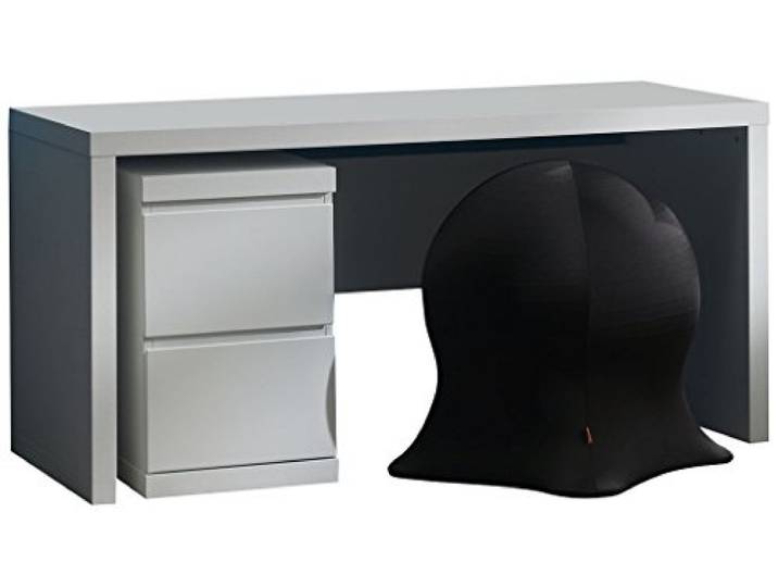 Vipack 'Autobett labu1614 Lara Büro MDF weiß lackiert 150 x 70 x 75,5 cm