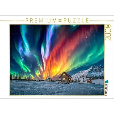 CALVENDO Puzzle Polarlichter im kanadischen Outback | 2000 Teile Lege-Größe 90 × 67 cm Foto-Puzzle für glückliche Stunden, von , Calvendo Puzzle