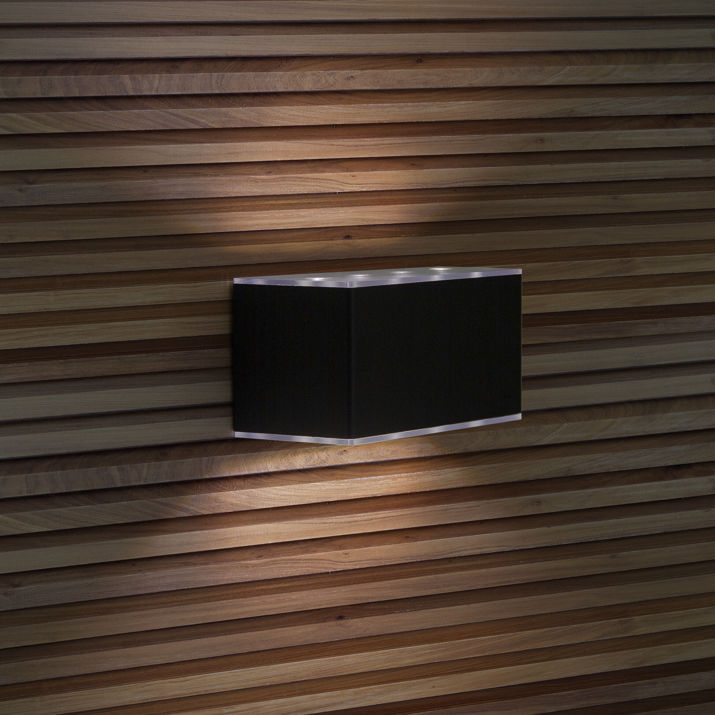 KS Verlichting 2x LED Solar Up en Down Muurlamp Antraciet
