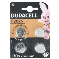 Duracell Batterie Lithium, Knopfzelle, CR2025, 3V Electronics, Retail Blister (4-Pack)