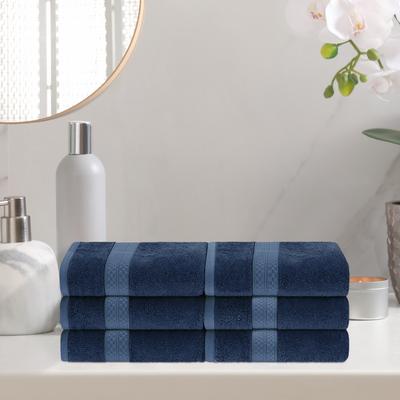 Superior Rayon from Bamboo and Cotton Hand Towel - (Set of 6)