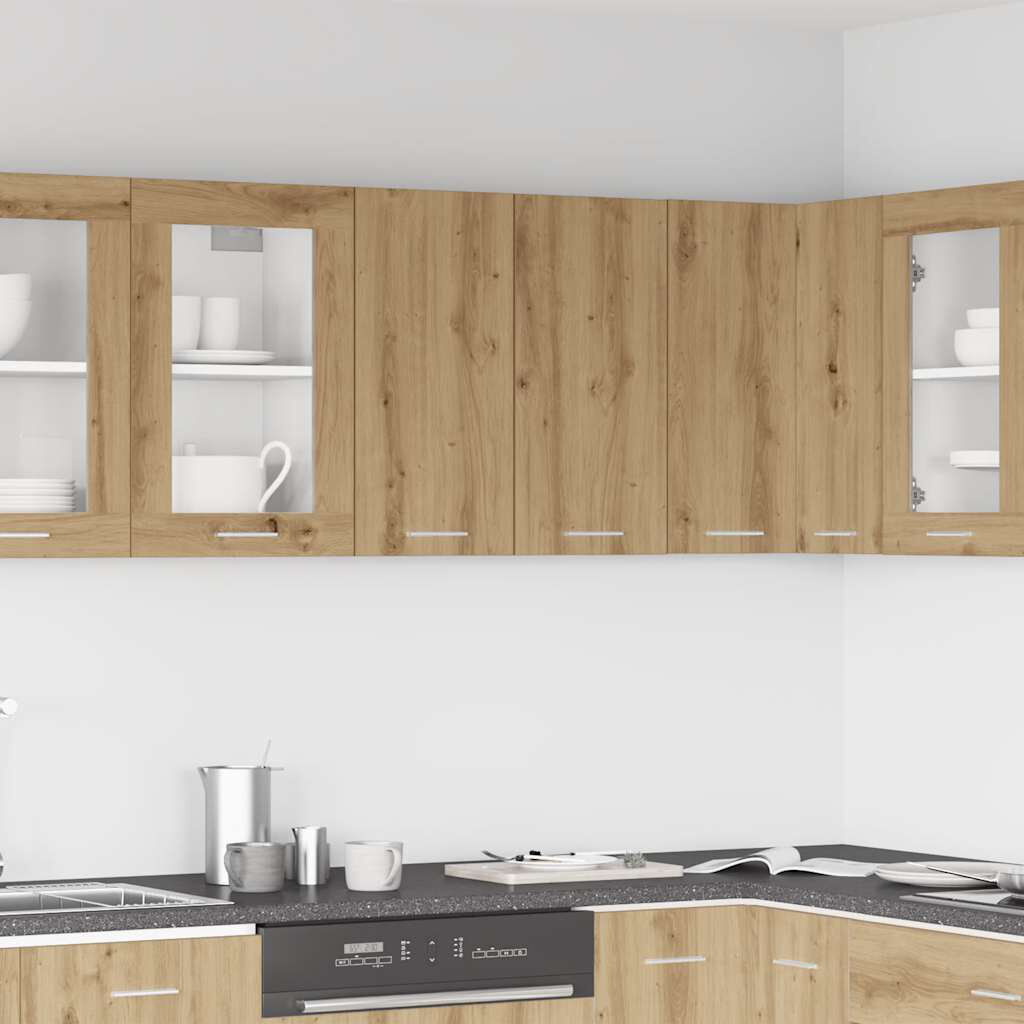 Latitude Run Lyon Kitchen Wall Cabinet Lyon Artisan Oak 60cm H X 60cm W X 31cm D