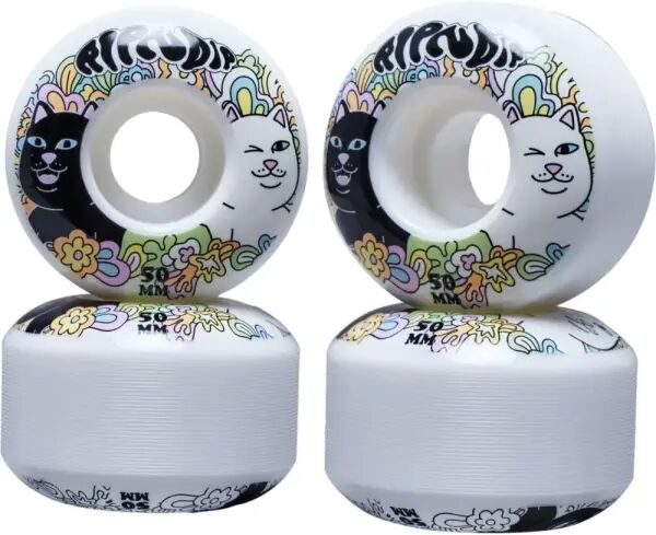 Skateboard Rollen RIPNDIP Flower Child 99A 4 Stk. (50mm - Weiß)